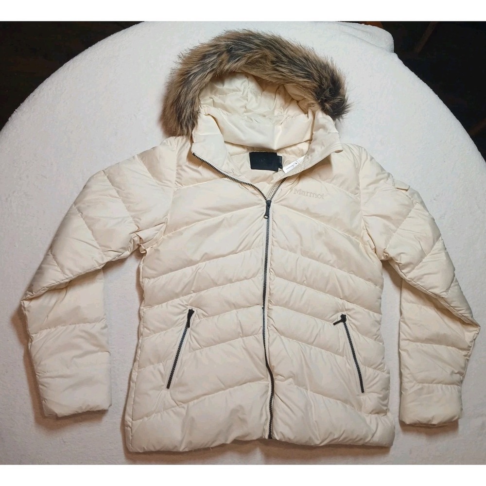 Marmot Women's Ithaca Down Jacket Size Large Papyrus M15842-7395 New With Tags